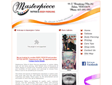 Tablet Screenshot of masterpiecetattoo.com